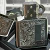 Bật Lửa Zippo Đồng Khối Mạ Chrome Hoa Văn Venetian Năm 1994 Đời X La Mã ZL744
