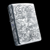 BẬT LỬA ZIPPO BẠC ĐÚC NGUYÊN KHỐI STERLING CAO CẤP KHẮC RỒNG QUẤN QUANH 4 MẶT  - ZB25