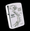 Bật Lửa Zippo Bạc Đúc Nguyên Khối Sterling Replica 1941 Chủ Đề Bản Đồ Hình Chữ S Việt Nam ZB62