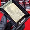 BẬT LỬA ZIPPO MỸ ĐẠI BÀNG EAGLES DARE BRUSHED BRASS - Z186