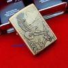 BẬT LỬA ZIPPO MỸ ĐẠI BÀNG EAGLES DARE BRUSHED BRASS - Z186
