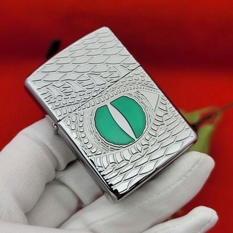 Zippo Armor mắt Rồng Xanh Z242