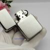 BẬT LỬA ZIPPO ARMOR VỎ DẦY TRẮNG PHAY XƯỚC Z257