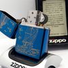Bật Lửa Zippo Xanh Saphia Chủ Đề Thuận Buồm Xuôi Gió ZKC55