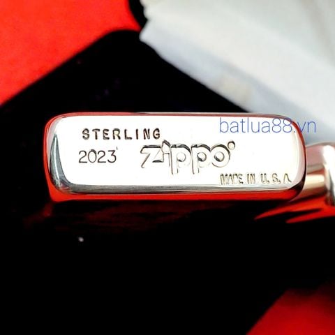 BẬT LỬA ZIPPO BẠC ĐÚC NGUYÊN KHỐI STERLING CHỦ ĐỀ THUẬN BUỒM XUÔI GIÓ ZB41