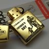 BẬT LỬA ZIPPO ARMOR VỎ DẦY KHẮC CHA CON Ý NGHĨA 4 MẶT ZKB86