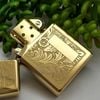 BẬT LỬA ZIPPO VENETIAN HOA VĂN Ý CỔ ĐIỂN BRASS Z39