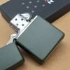 BẬT LỬA ZIPPO CỐT ĐỒNG SƠN TĨNH ĐIỆN MẦU XANH QUÂN SỰ - Z219