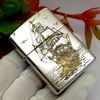 Bật Lửa Zippo Armor Đồng Mạ Chrome Chủ Đề Thuận Buồm Xuôi Gió ZKC56