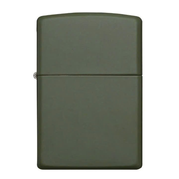 BẬT LỬA ZIPPO CỐT ĐỒNG SƠN TĨNH ĐIỆN MẦU XANH QUÂN SỰ - Z219