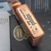 BẬT LỬA ZIPPO MẠ COPPER ĐỒNG ĐỎ GIẢ CỔ Z123