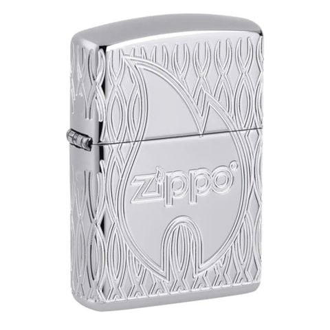 Bật Lửa Zippo Armor Họa Tiết Thiết Kế MultiCut Ngọn Lửa - Flame Design Z340