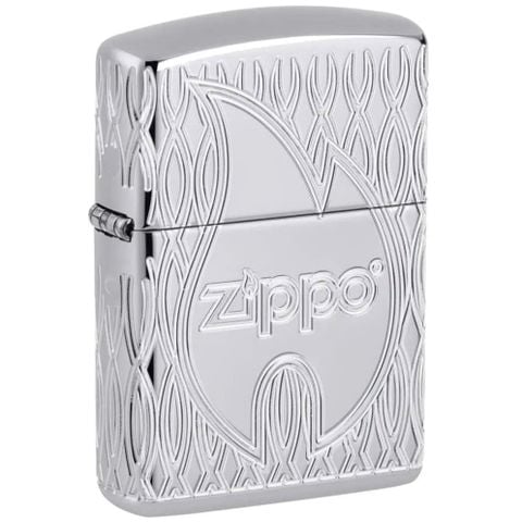 Bật Lửa Zippo Armor Họa Tiết Thiết Kế MultiCut Ngọn Lửa - Flame Design Z340