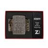 Bật Lửa Zippo Armor Nền Black Ice Chủ Đề Reverse Carve Zippo Design Z341