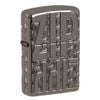 Bật Lửa Zippo Armor Nền Black Ice Chủ Đề Reverse Carve Zippo Design Z341