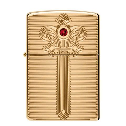 Bật Lửa Zippo Armor Đồng Nguyên Khối Chủ Đề Thanh Kiếm Hoàng Gia Royal Saber Design Z342