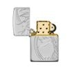Bật Lửa Zippo Sterling Silver Bạc Đúc Nguyên Khối Armor Vỏ Dầy Chủ Đề Tree of Life Design Hoa Văn ZB89