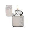 Bật Lửa Zippo Sterling Silver Bạc Đúc Nguyên Khối Replica 1941 Herringbone Filigree Design Hoa Văn ZB90
