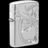 Bật Lửa Zippo Sterling Silver Bạc Đúc Nguyên Khối Armor Vỏ Dầy Chủ Đề Tree of Life Design Hoa Văn ZB89