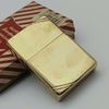 Bật Lửa Zippo Đồng Khối Trơn Bóng Bản Vintage Chặt Góc Đầu Bằng Đời XIII La Mã Năm 1997 ZL741