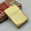 Bật Lửa Zippo Đồng Khối Trơn Bóng Bản Vintage Chặt Góc Đầu Bằng Đời XIII La Mã Năm 1997 ZL741