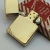 Bật Lửa Zippo Đồng Khối Trơn Bóng Bản Vintage Chặt Góc Đầu Bằng Đời XIII La Mã Năm 1997 ZL741