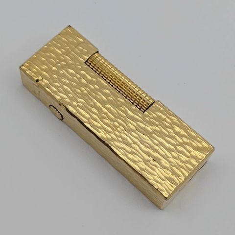Bật Lửa Dunhill Bọc Vàng Vân Gõ Búa DH139