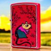 Bật Lửa Zippo Sơn Đỏ Bộ Sưu Tập 12 Con Giáp Họa Tiết In Tranh Đông Hồ Z346