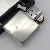 Bật Lửa Zippo Đồng Khối Mạ Chrome Trắng Trơn Phay Xước Đời XII La Mã Năm 1996 C55