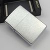 Bật Lửa Zippo Đồng Khối Mạ Chrome Trắng Trơn Phay Xước Đời XII La Mã Năm 1996 C55
