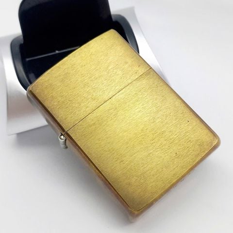 Bật Lửa Zippo Đông Nguyên Khối Solid Brass Trơn Phay Xước Chu Niên 1932 - 1992 ZL745