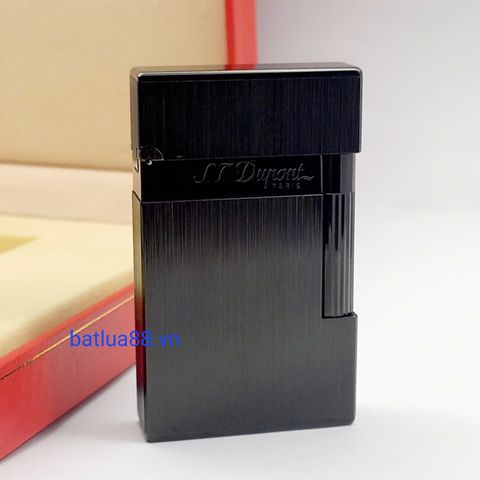 D160 - Bật Lửa Dupont Vân Sọc Xước Đen