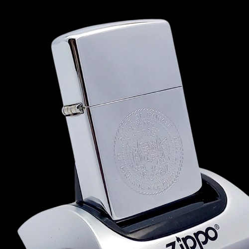 Bật Lửa Zippo Đồng Khối Mạ Chrome Chủ Đề Ăn Mòn Axit Chính Hãng Đời XII La Mã Năm 1996 ZL747