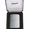 BẬT LỬA ZIPPO BẠC KHỐI STERLING BẢN TRƠN PHAY XƯỚC ZB92