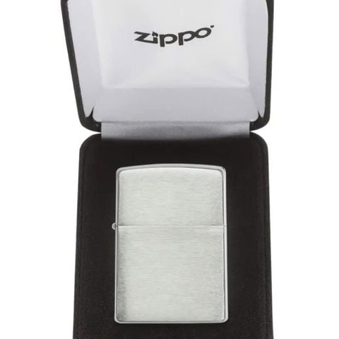 BẬT LỬA ZIPPO BẠC KHỐI STERLING BẢN TRƠN PHAY XƯỚC ZB92