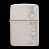 Bật Lửa Zippo Sterling Silver Bạc Đúc Nguyên Khối Replica 1941 Herringbone Filigree Design Hoa Văn ZB90