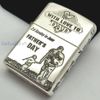 BẬT LỬA ZIPPO BẠC ĐÚC NGUYÊN KHỐI STERLING CHỦ ĐỀ CHA VÀ CON ZB45