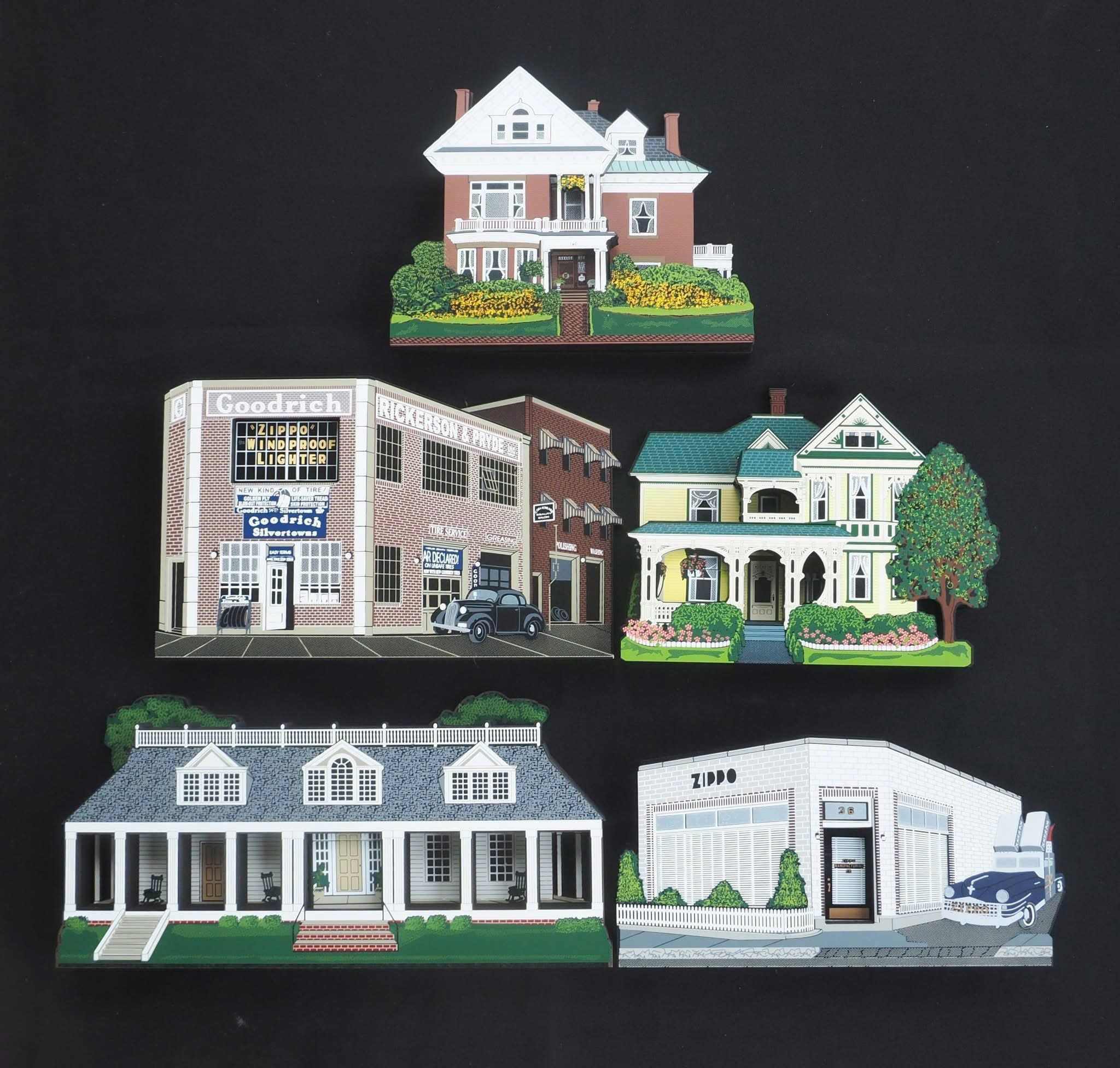 Set Zippo KEEPING THE HISTORY ALIVE – ZIPPO HERITAGE SERIES Cận cảnh chi tiết những ngôi nhà gắn liền với lịch sử Zippo ZS95