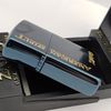 Bật Lửa Zippo Đồng Nguyên Khối Phủ Titanium Coating Xanh Navy Triện Vàng Hiếm Gặp Đời XI La Mã Năm 1995 ZL751