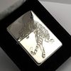 Bật Lửa Zippo Bạc Đúc Nguyên Khối Chủ Đề Mãnh Hổ Xuất Nhật Đính Kim Cương Năm 2005 ZBU125