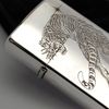Bật Lửa Zippo Bạc Đúc Nguyên Khối Chủ Đề Mãnh Hổ Xuất Nhật Đính Kim Cương Năm 2005 ZBU125