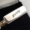Bật Lửa Zippo Bạc Đúc Nguyên Khối Sterling Đời Cổ Chữ Xéo Năm Thập Niên 1960s ZBU124
