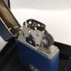 Bật Lửa Zippo Đồng Khối Phủ Sơn Tĩnh Điện Xanh Navy Logo Zippo Mộc Đáy Kép Đời XVI Năm 2000 ZL748