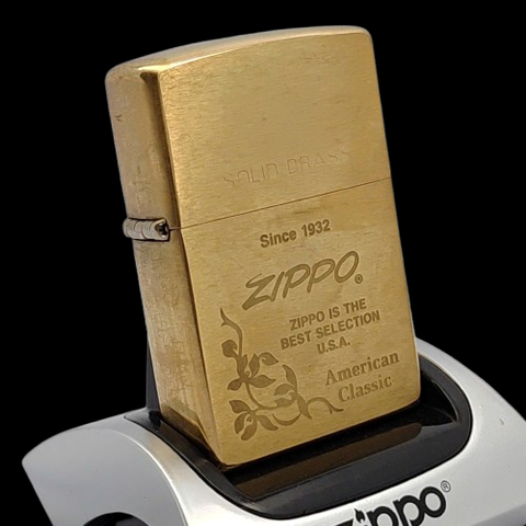 Bật Lửa Zippo Đồng Nguyên Khối Solid Brass Khắc Ăn Mòn Axit Chủ Đề Đời XII La Mã Năm 1996 ZL750