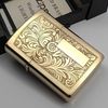Bật Lửa Zippo Đồng Khối Venetian Hoa Văn Ý Cổ Điển Đời XI La Mã Năm 1995 ZL754