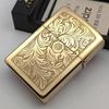 Bật Lửa Zippo Đồng Khối Venetian Hoa Văn Ý Cổ Điển Đời XI La Mã Năm 1995 ZL754