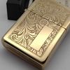 Bật Lửa Zippo Đồng Khối Venetian Hoa Văn Ý Cổ Điển Đời XI La Mã Năm 1995 ZL754