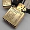 Bật Lửa Zippo Đồng Khối Venetian Hoa Văn Ý Cổ Điển Đời XI La Mã Năm 1995 ZL754