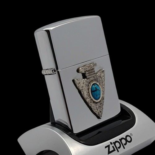 Bật Lửa Zippo Mũi Giáo Đá Ngọc Lam Đời XV La Mã năm 1999 ZL756