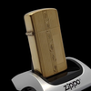 Bật Lửa Zippo Slim Bọc Vàng 10K GF Hiếm Gặp ZQH189